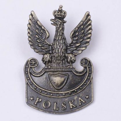 Polski Orzełek Legionowy wz. 1919 napis Polska, na pin