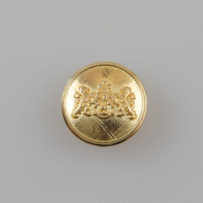 Guzik z herbem i dwoma lwami kolor złoty śr. 16 mm