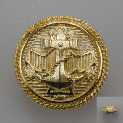 Marynarski guzik wojskowy wzór 2019 złoty śr. 25 mm