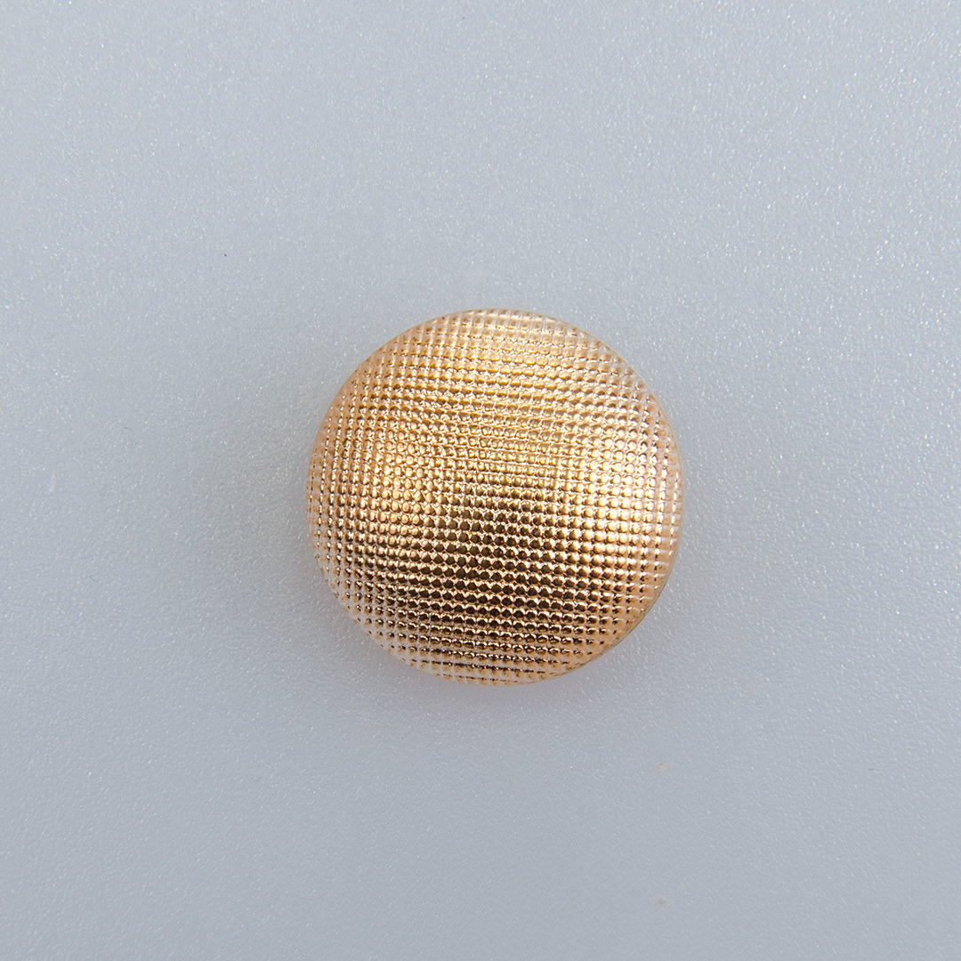 Guzik ozdobny elegancki pikowany kolor złoty śr. 18 mm