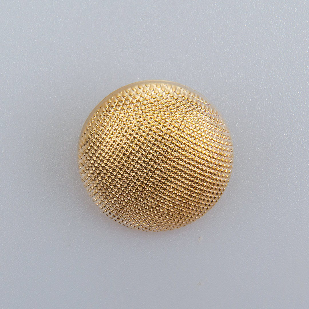 Guzik ozdobny elegancki pikowany kolor złoty śr. 22 mm