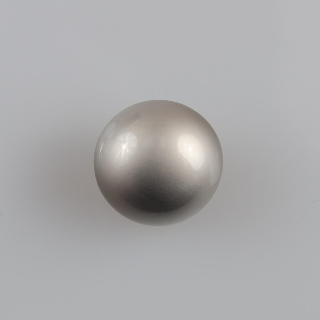 Guzik grzybek gładki srebrny perłowy śr. 15 mm