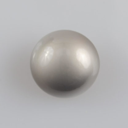 Guzik grzybek gładki srebrny perłowy śr. 20 mm