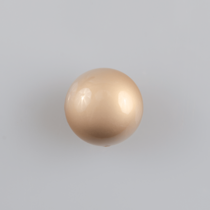 Guzik grzybek gładki złoty perłowy śr. 15 mm