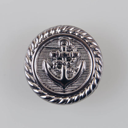 Guzik Kotwica z tworzywa sztucznego, śr. 25 mm, kolor srebrny
