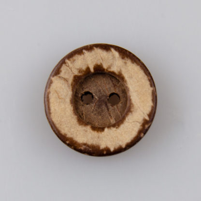 Guzik kokosowy z szerokim rantem do przyszycia 20 mm (32"), dwie dziurki