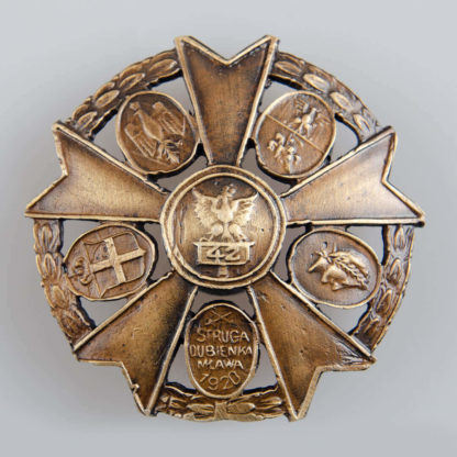 Odznaka pamiątkowa 42 Pułku Piechoty - 1920 - Struga, Dubienka, Mława